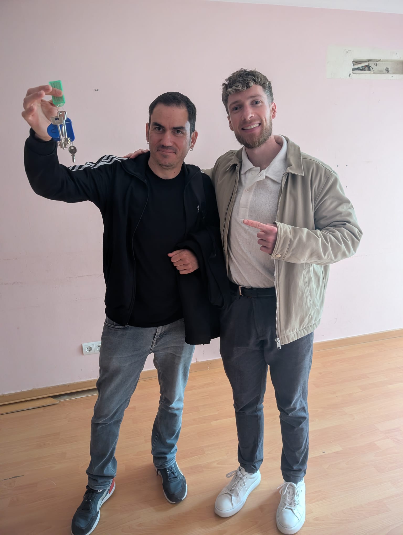 Norbert Feliu junto a Ferran tras su operación inmobiliaria